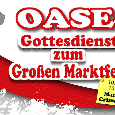 Hier geht`s zu den Oase - Gottesdiensten - der nächste ist am 10. August  - herzlich willkommen!