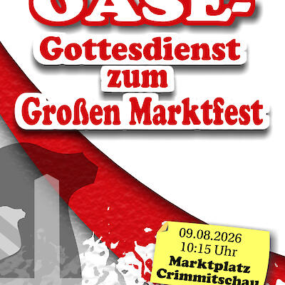 Oase - Gottesdienst am 09. August  - herzlich willkommen !