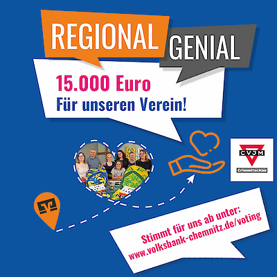 Das große Vereinsvoting der Volksbank Chemnitz eG - Danke für Eure Unterstützung!